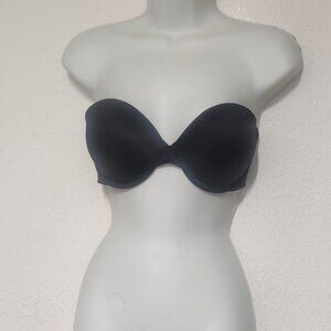 Aerie Padded Push Up Bra, Black sheen in size 36C